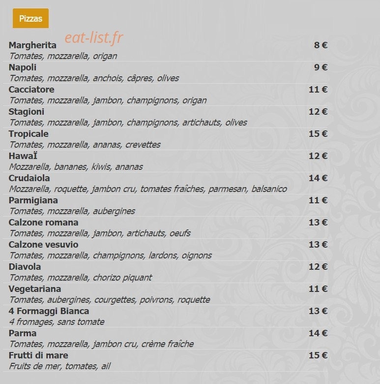 L'Osteria — carte page 4