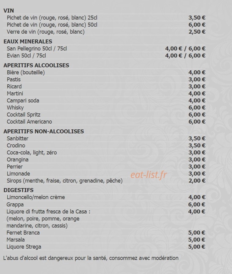 L'Osteria — carte page 6