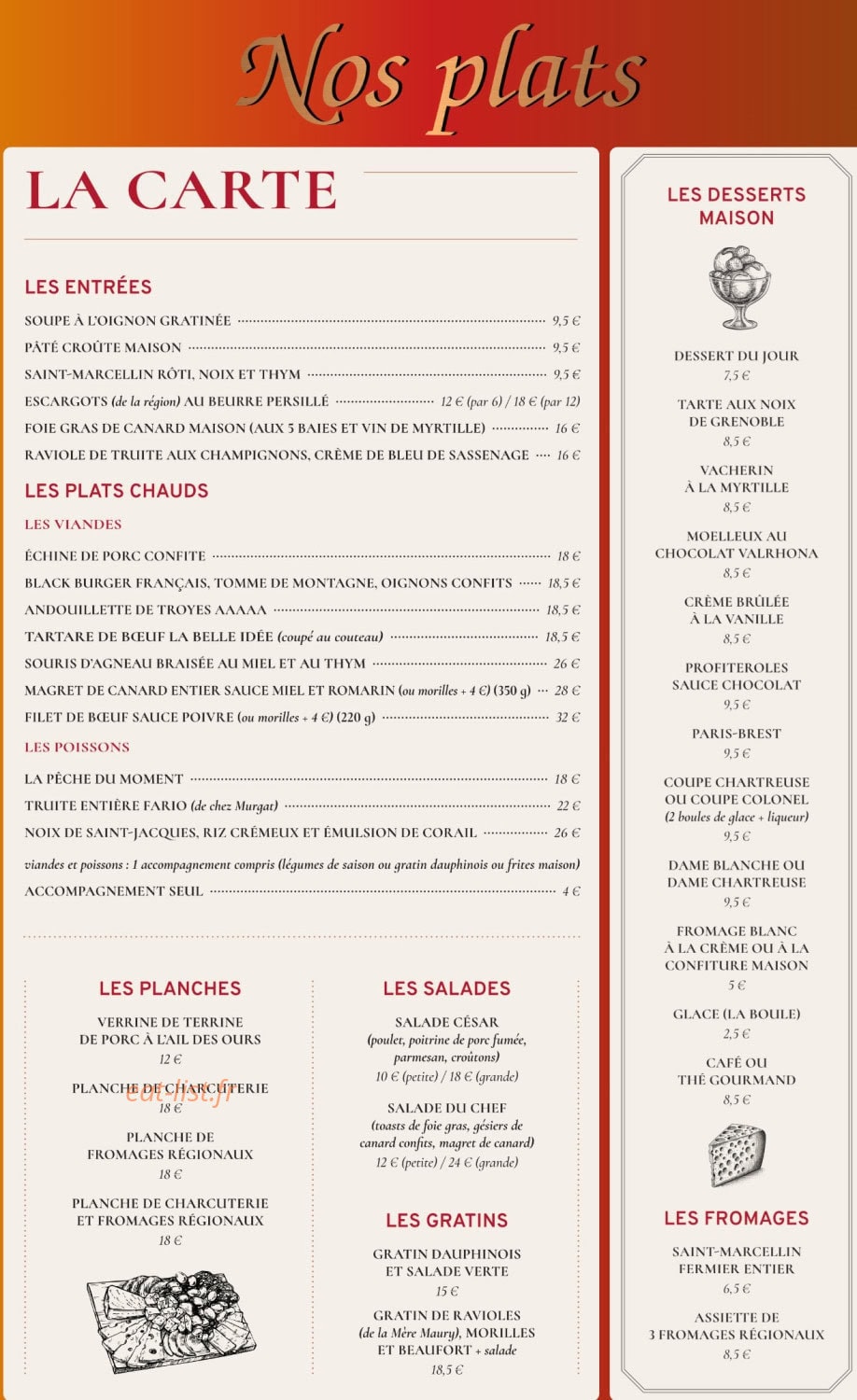 La Belle idée — carte page 1