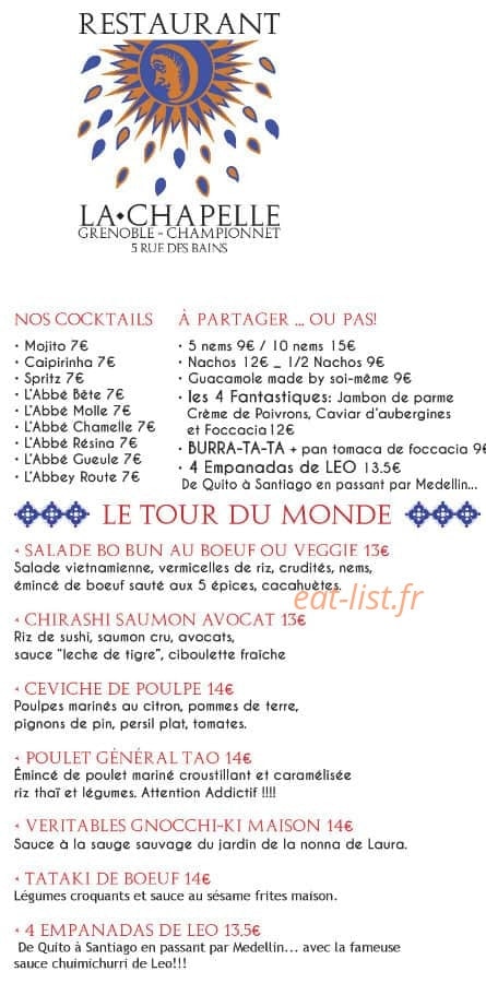 La Chapelle — carte page 1