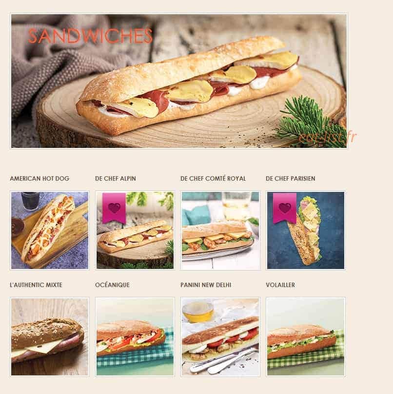 La Croissanterie — carte page 1