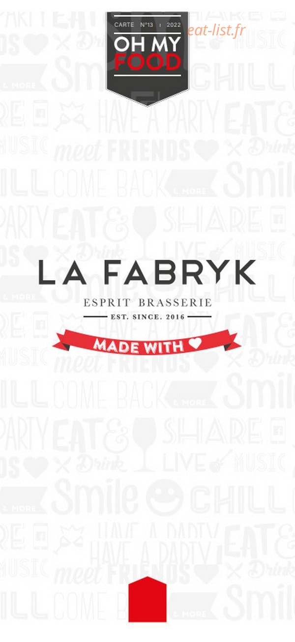 La Fabryk — carte page 1