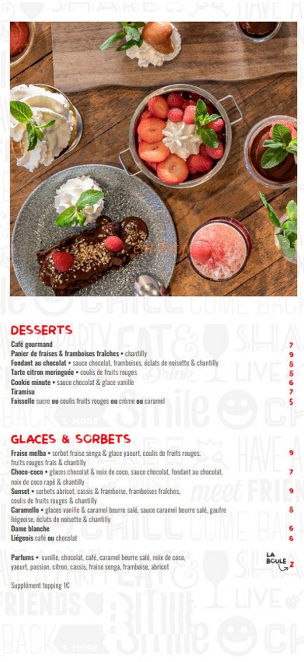 La Fabryk — carte page 3
