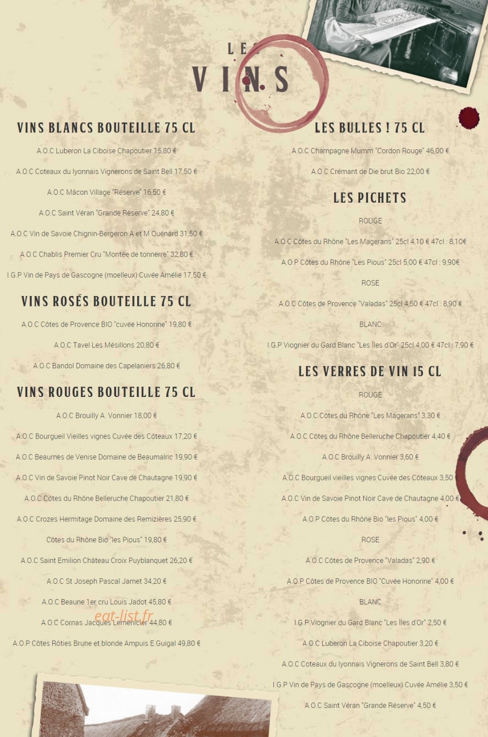 La Ferme à Dédé — carte page 3