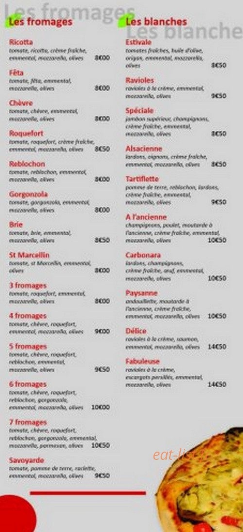 La Ronde des pizzas — carte page 3