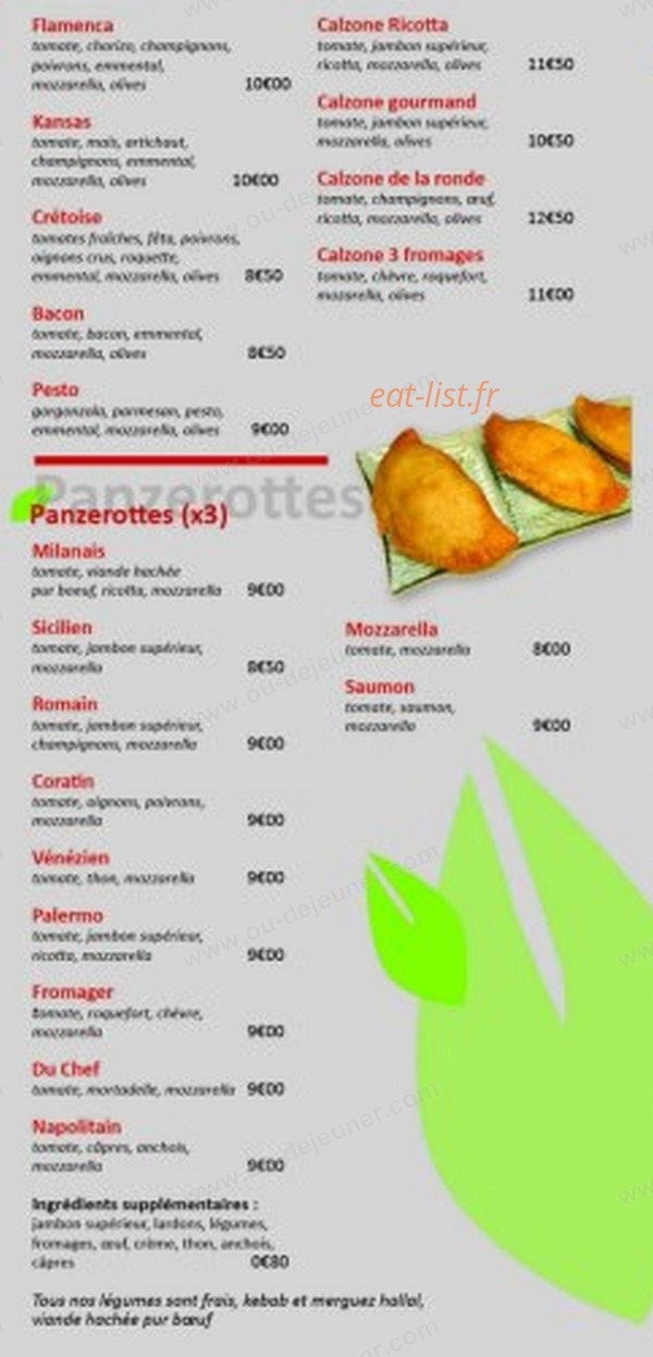 La Ronde des pizzas — carte page 7