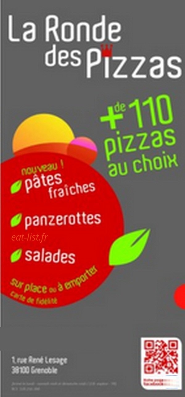 La Ronde des pizzas — carte page 1