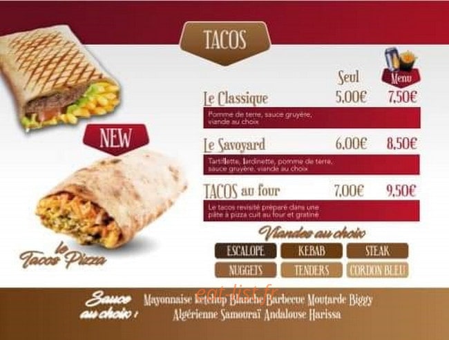 Le Bab'so — carte page 4