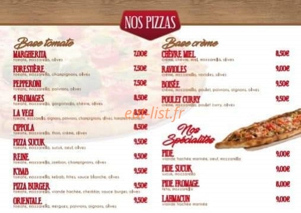 Le Bab'so — carte page 1