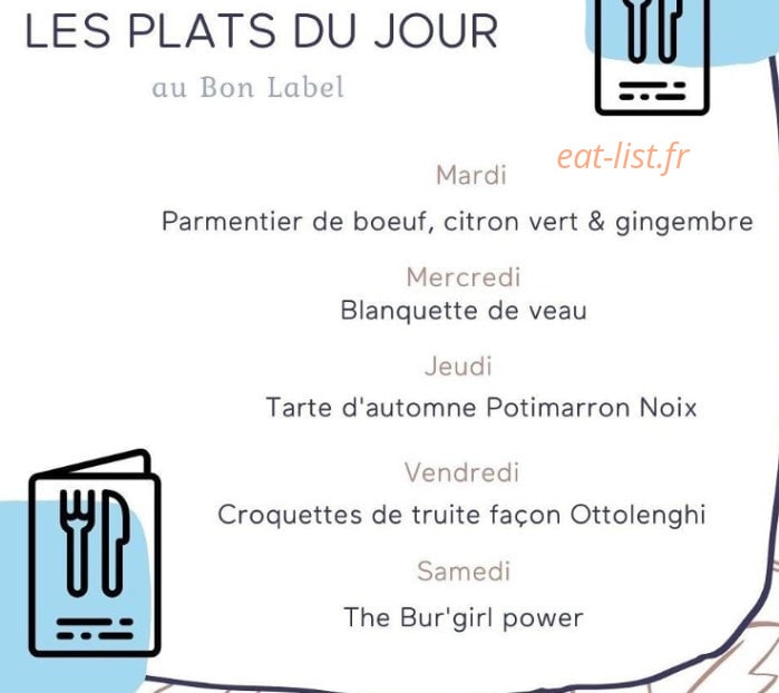 Le Bon Label — carte page 3