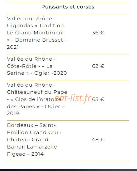 Le Bui'strot — carte page 4