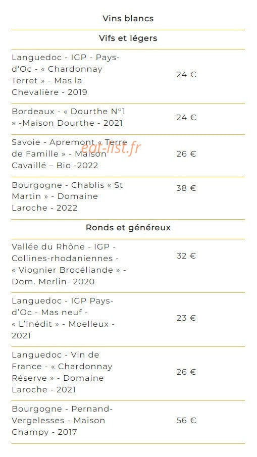 Le Bui'strot — carte page 5