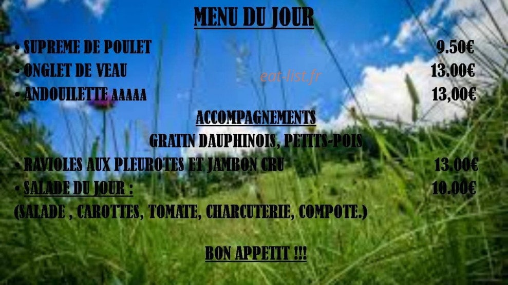 Le café foch — carte page 1