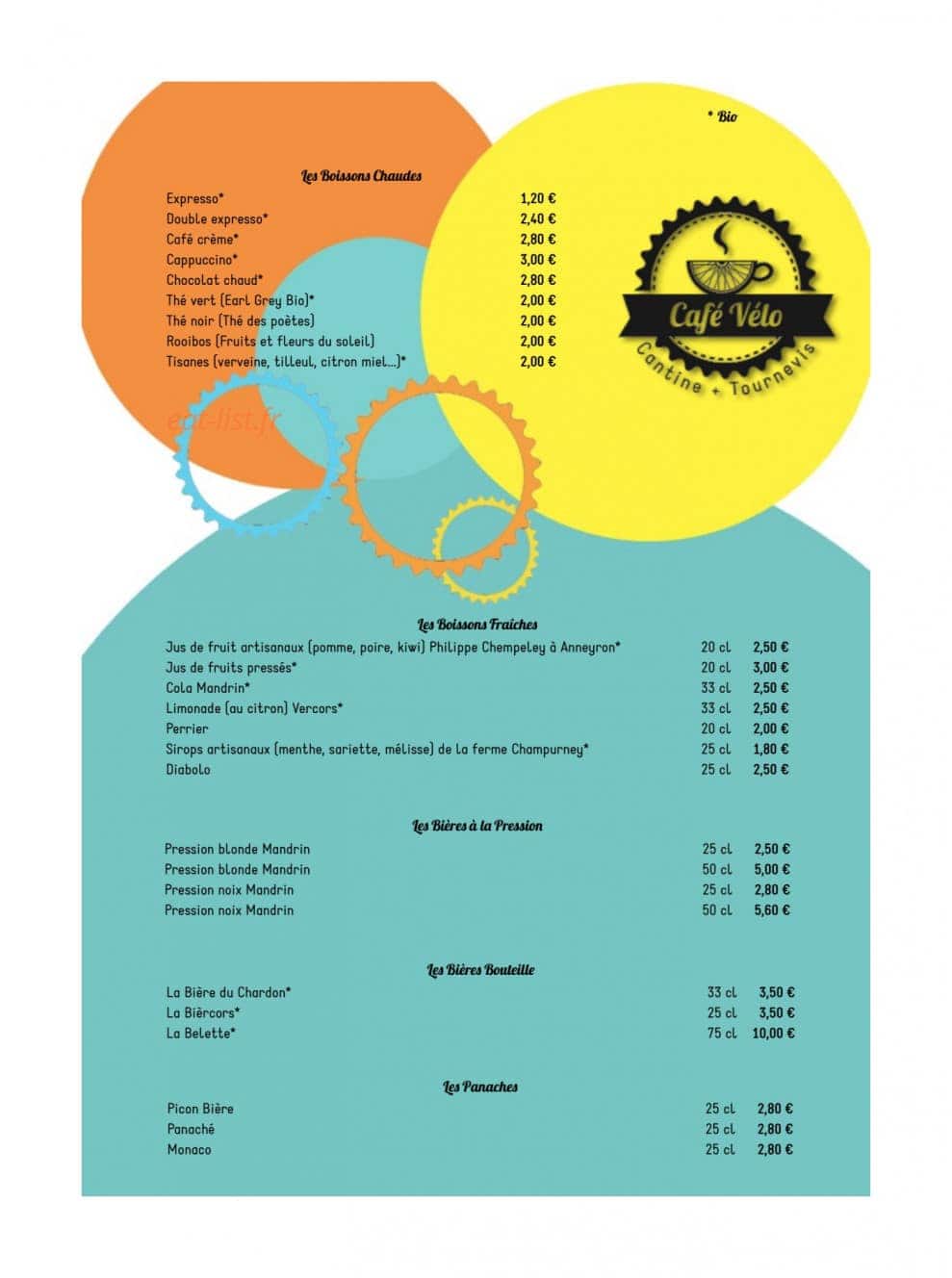 Le Café-Vélo — carte page 1