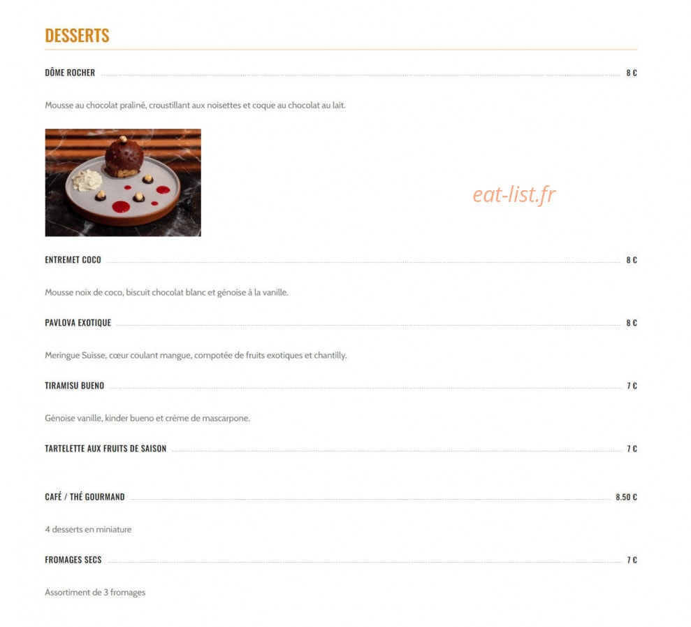 Le Catering — carte page 9