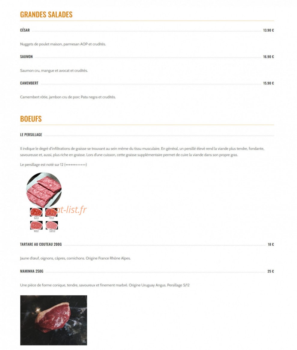 Le Catering — carte page 4