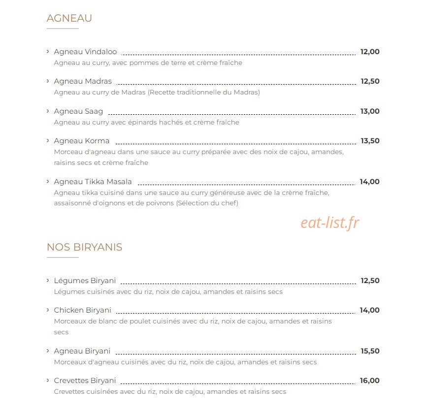 Le Chaï Latte — carte page 4