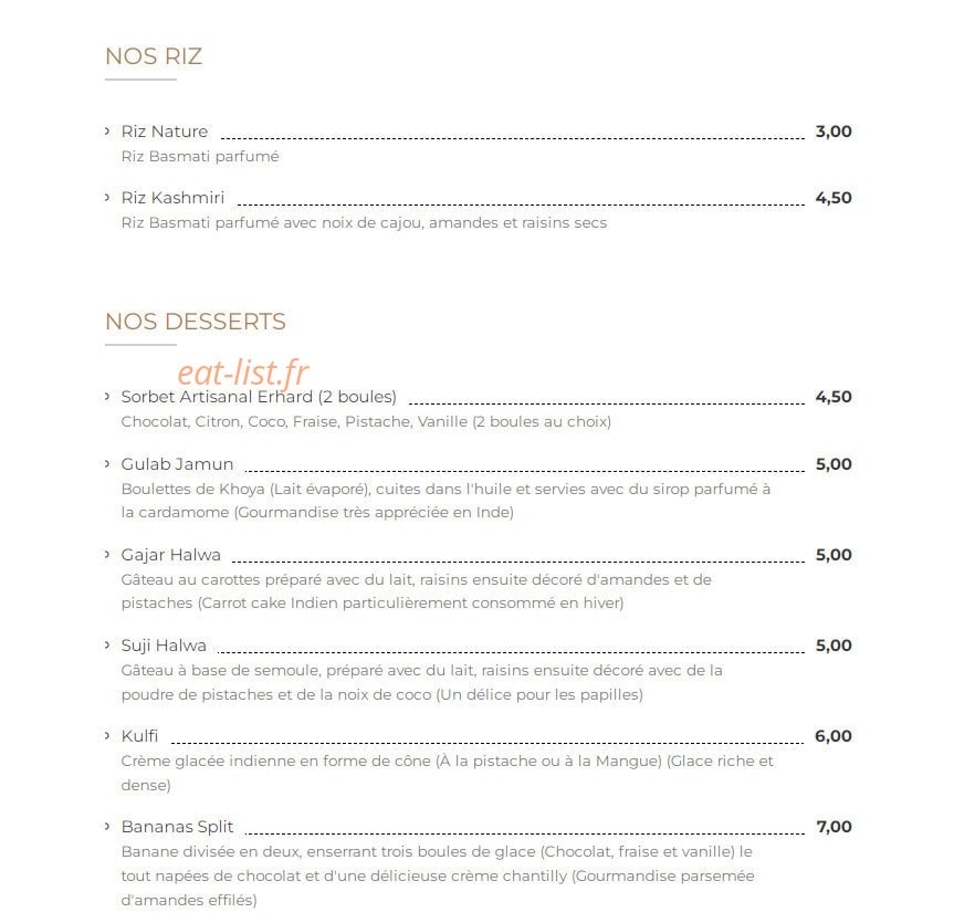 Le Chaï Latte — carte page 5