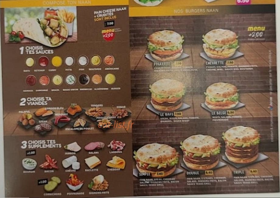 Le Cheese Nan — carte page 2