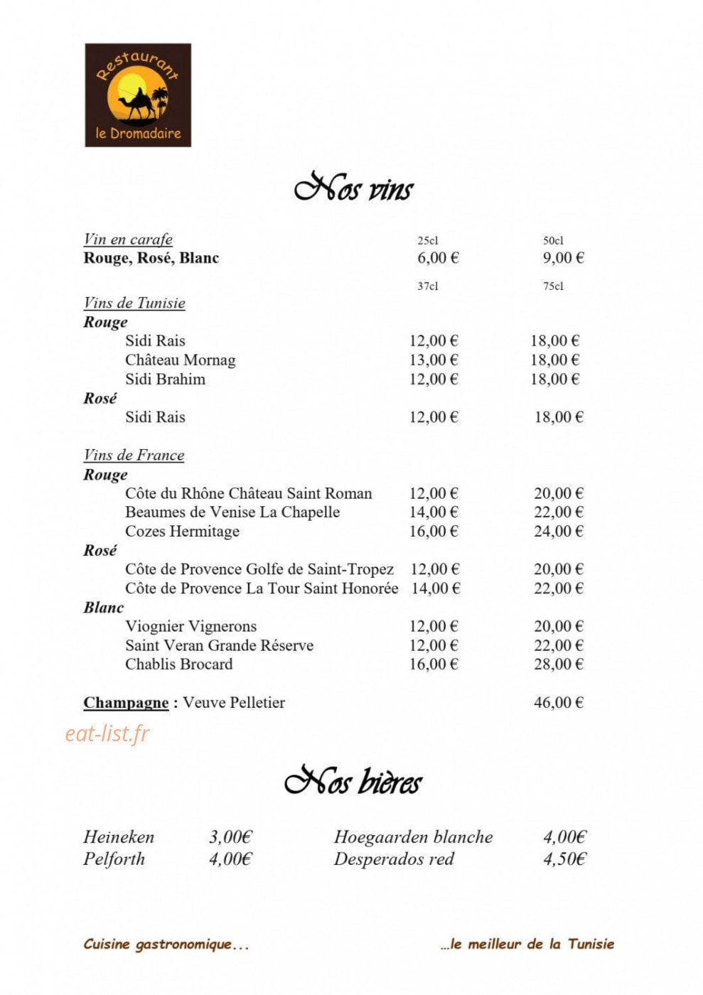 Le Dromadaire — carte page 6