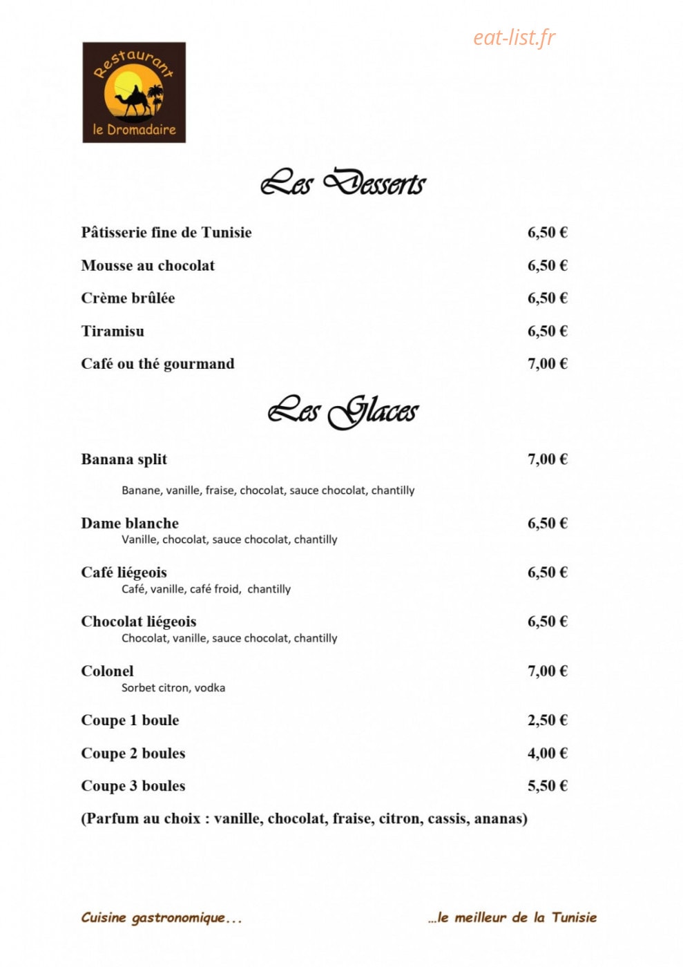 Le Dromadaire — carte page 5
