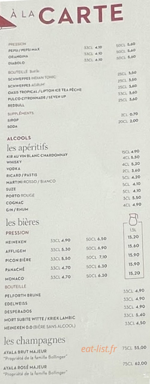 Le Grand Comptoir — carte page 3
