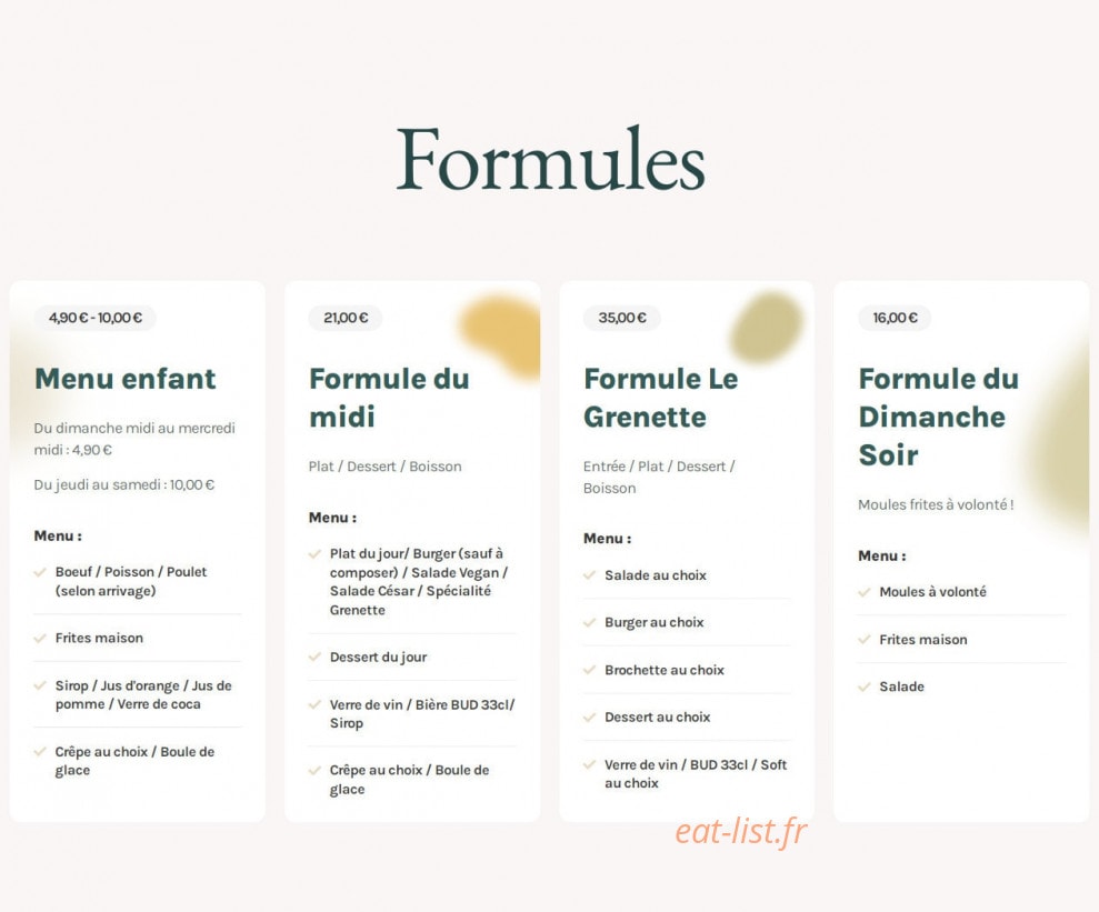 Le Grenette — carte page 1