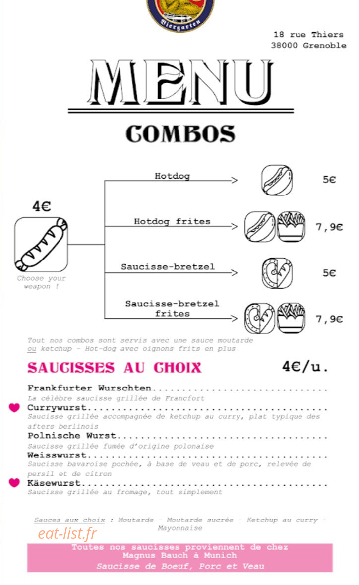 Le Jardin Biergarten — carte page 2
