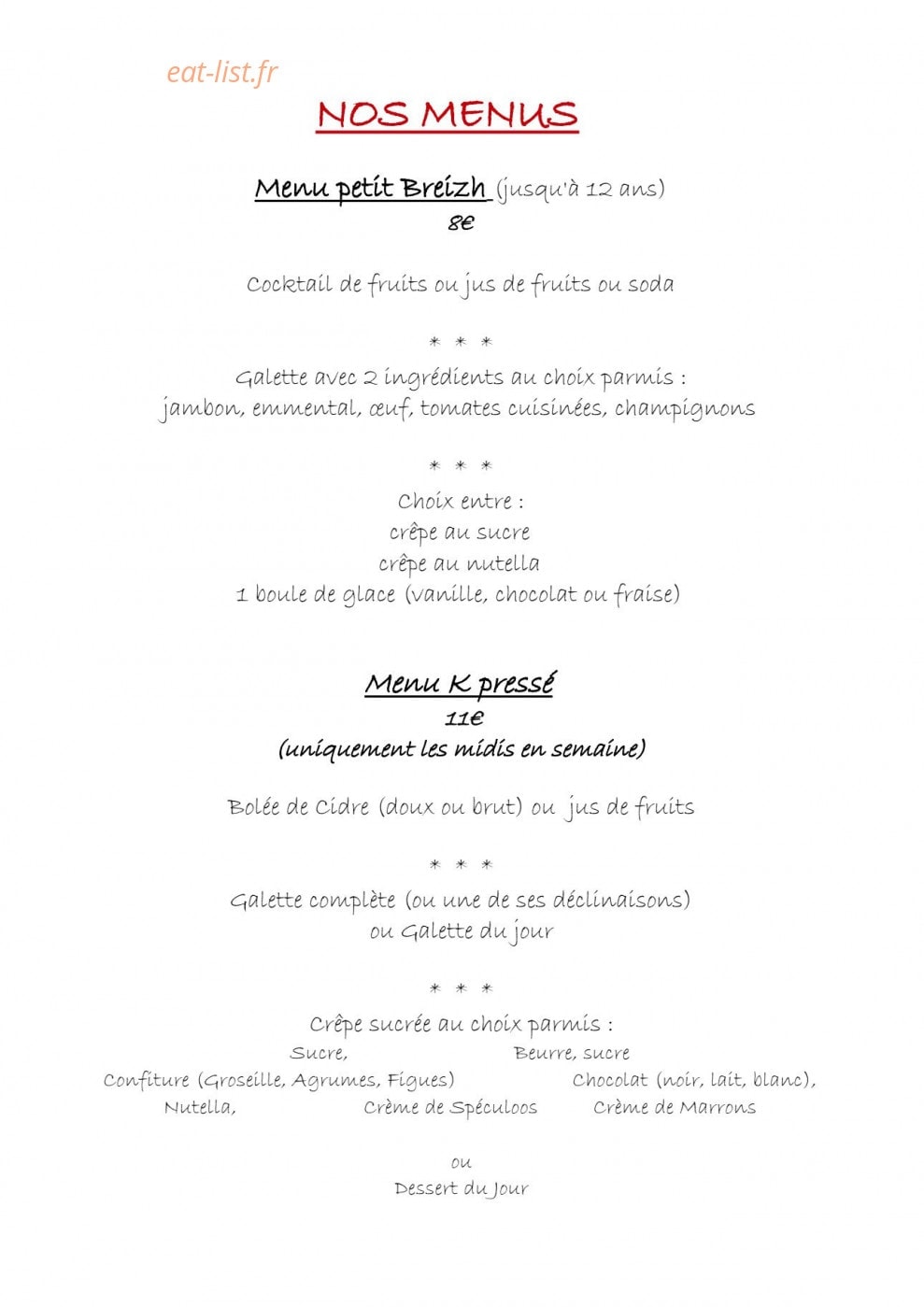 Le K barré — carte page 5