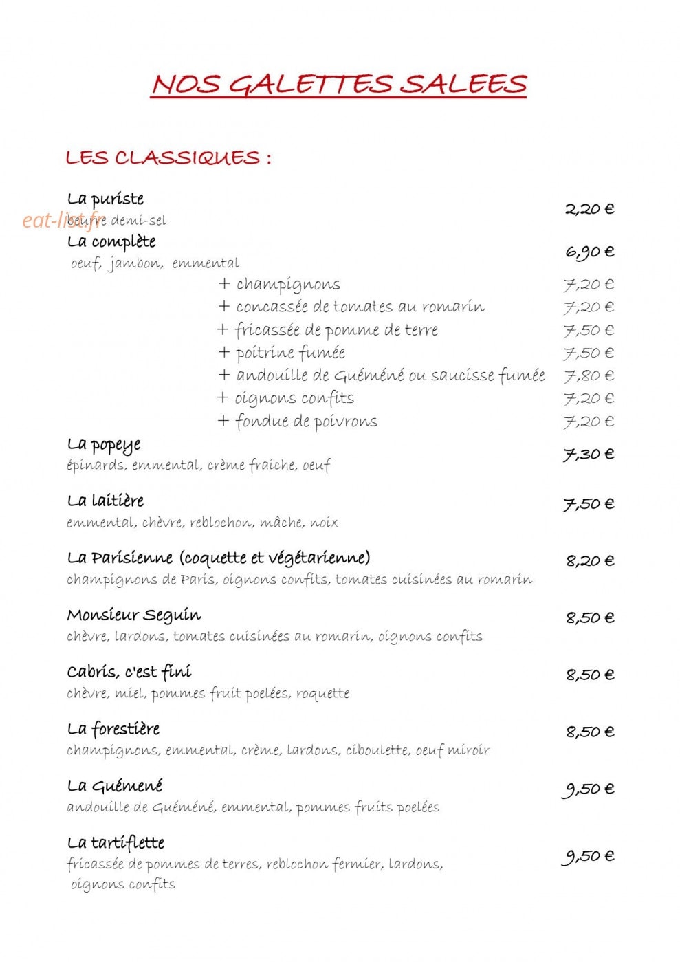 Le K barré — carte page 2