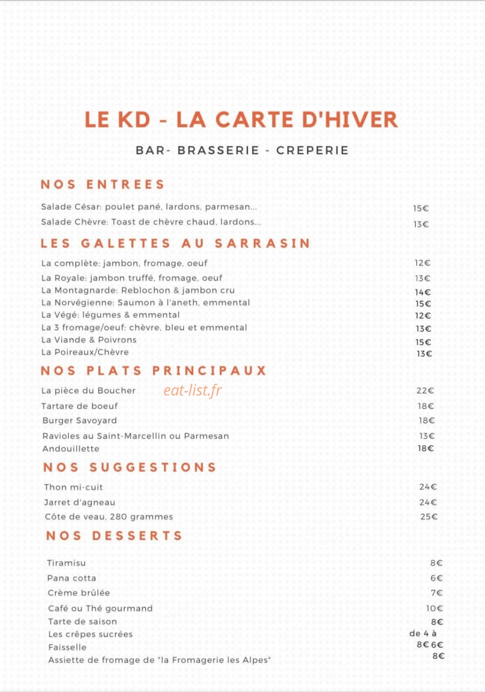 Le KD — carte page 1