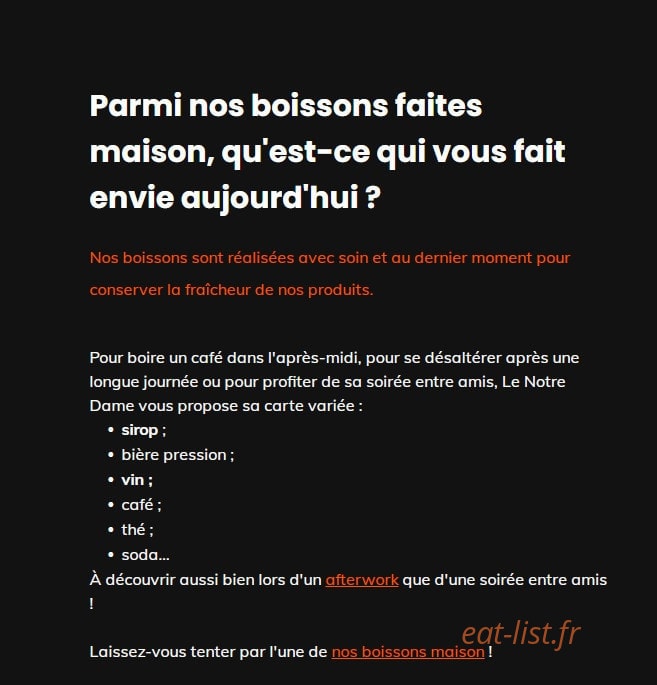 Le Notre dame — carte page 1