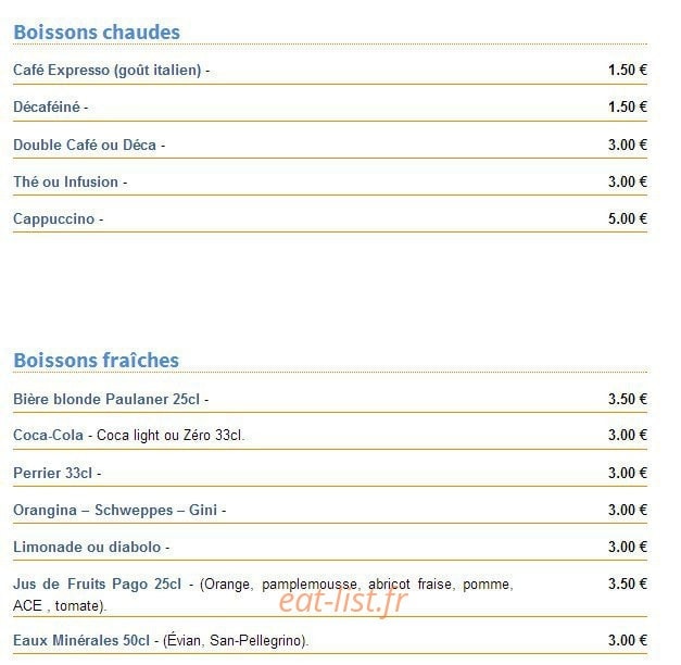 Le Quai — carte page 10