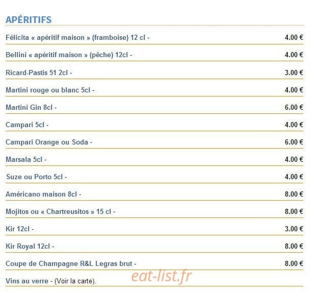 Le Quai — carte page 8