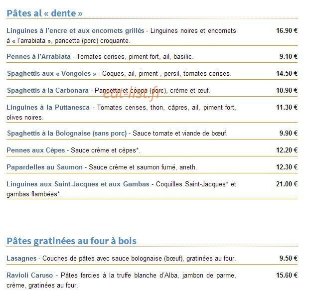 Le Quai — carte page 4