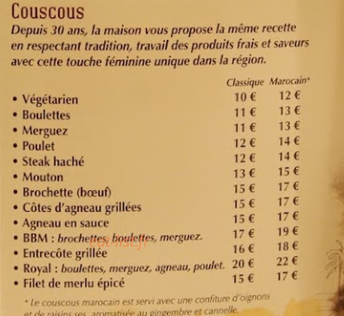 Le Riad — carte page 2