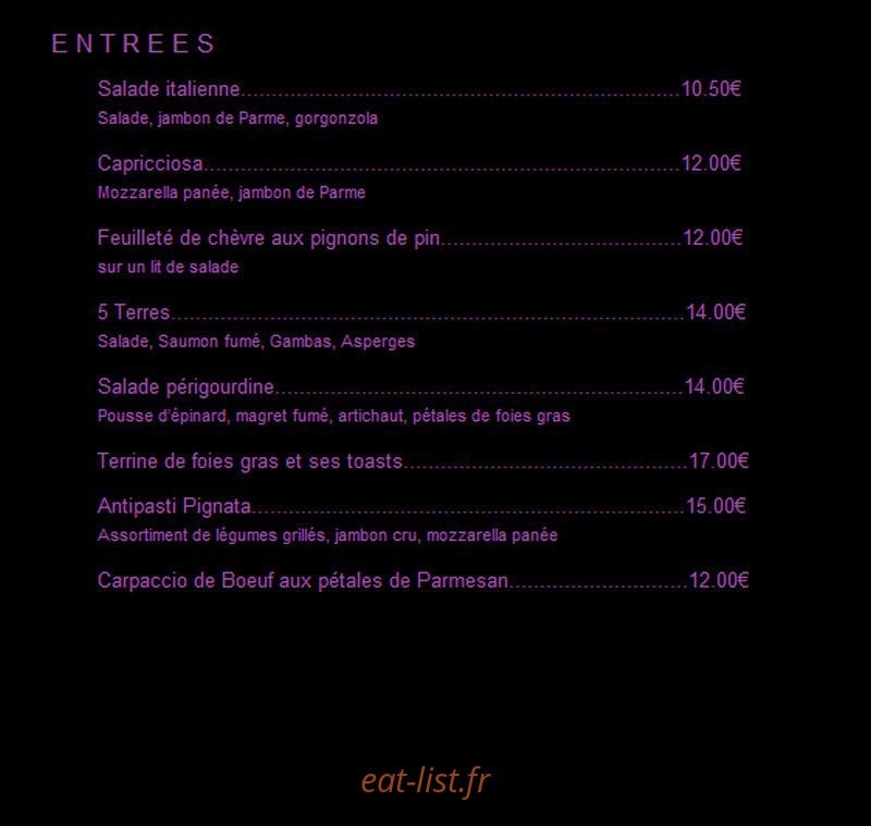 Le Settebello — carte page 1