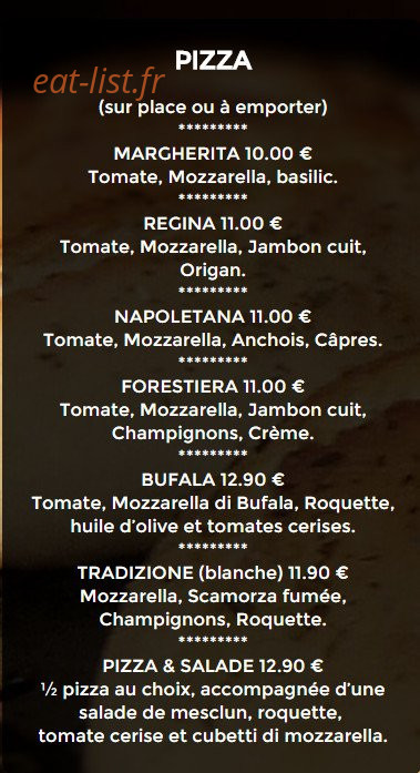 Le spuntino — carte page 1