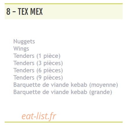 Le Tacos de Grenoble — carte page 8