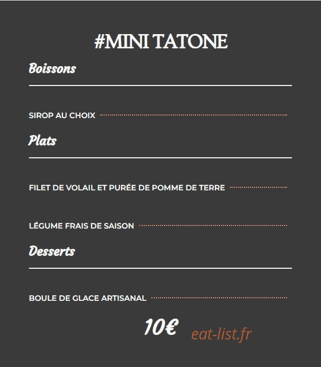 Le Tatone — carte page 8