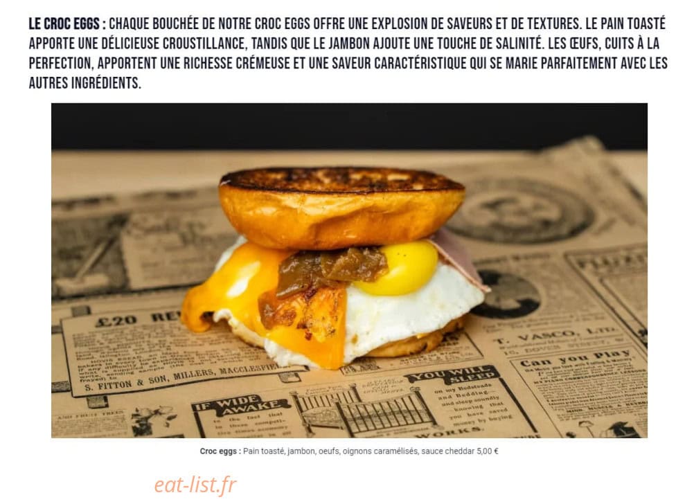 Les Burgers du Daron — carte page 12