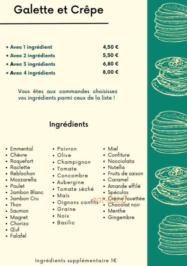 Les Petits Plaisirs — carte page 4