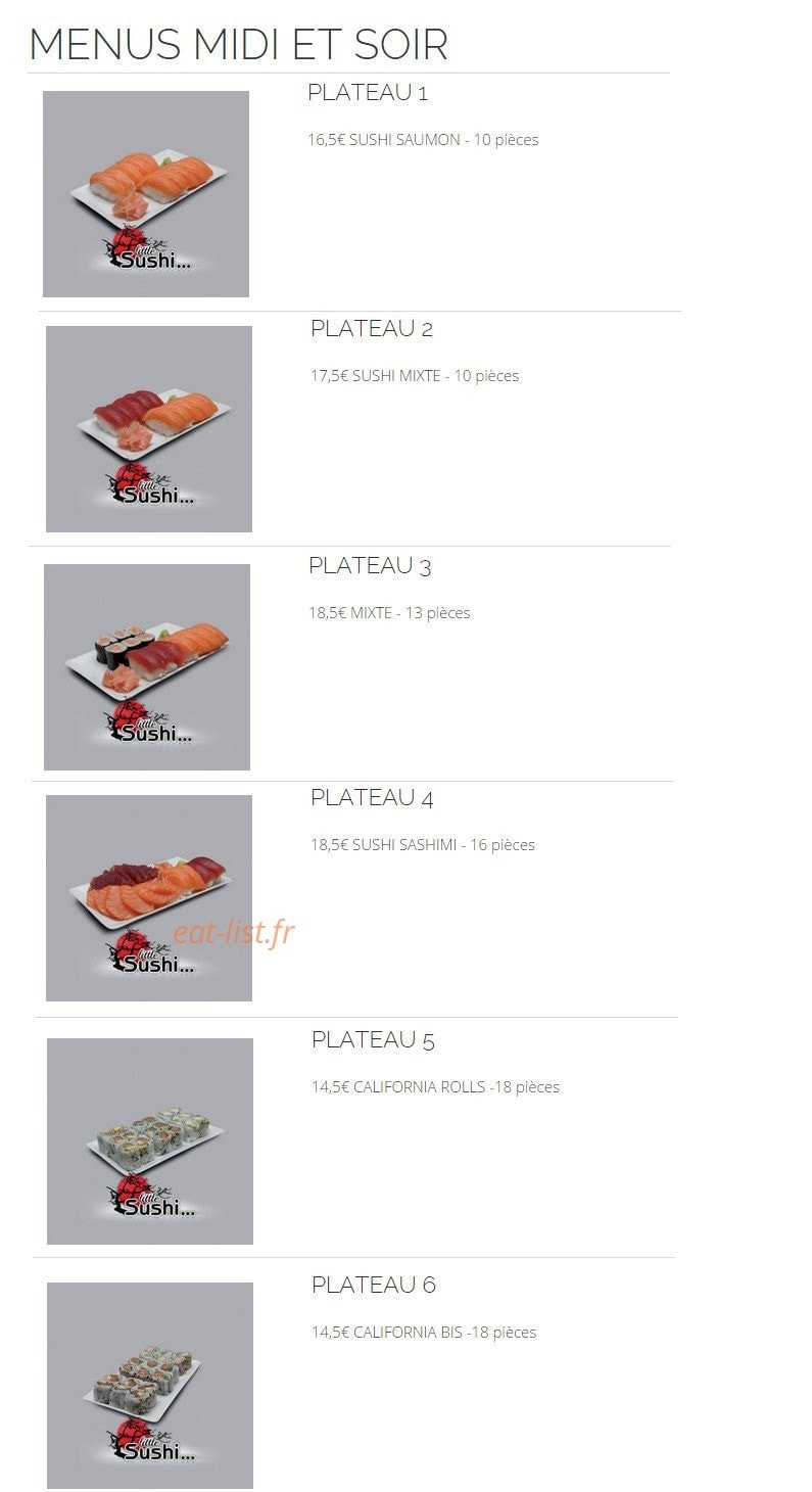 Little Sushi — carte page 2