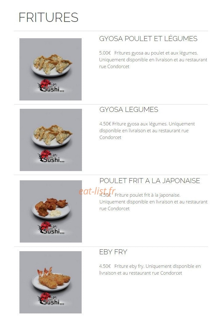 Little Sushi — carte page 23
