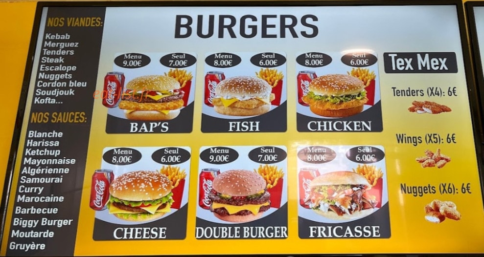 Med Kebab — carte page 1
