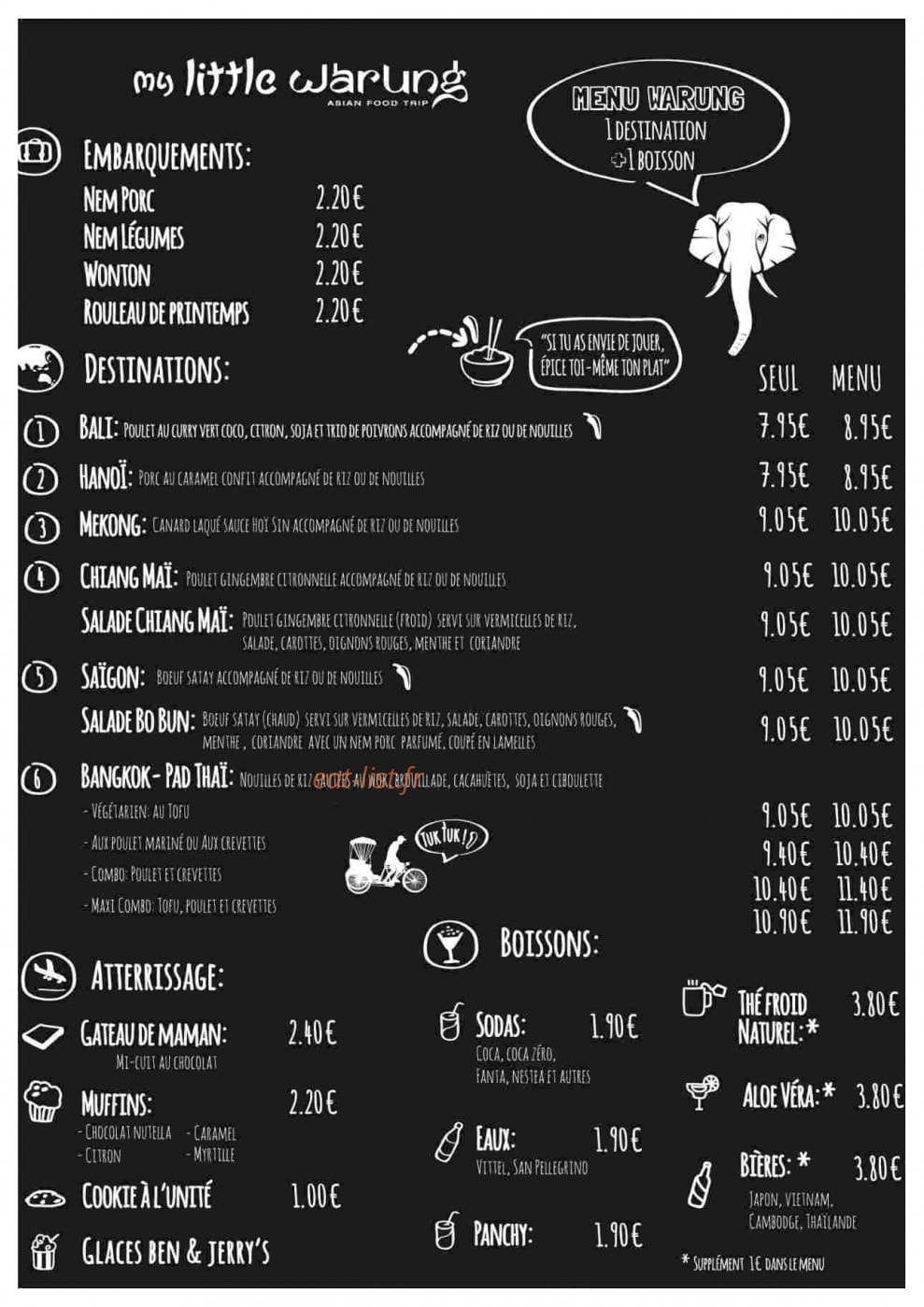 My Little Warung — carte page 1