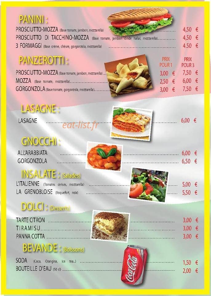Napoli Pizza — carte page 2