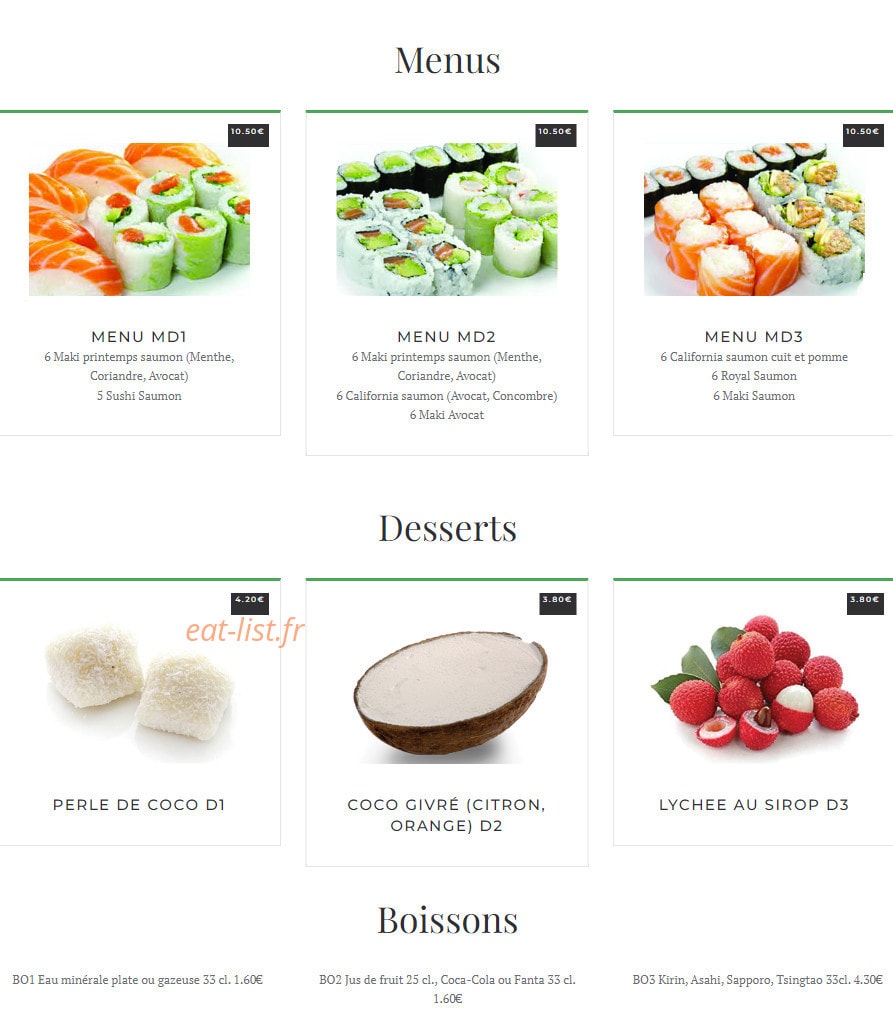 O wasabi — carte page 5