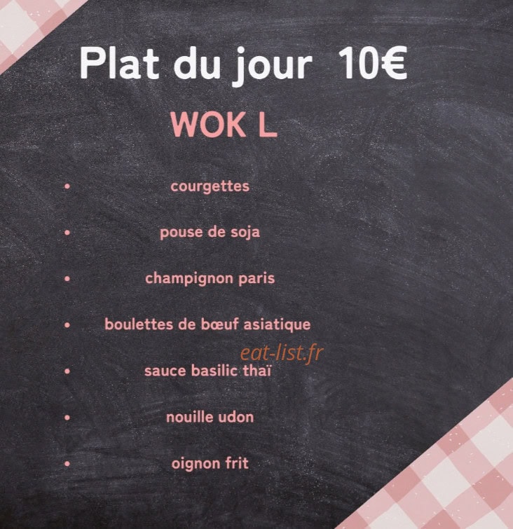 One Wok — carte page 2