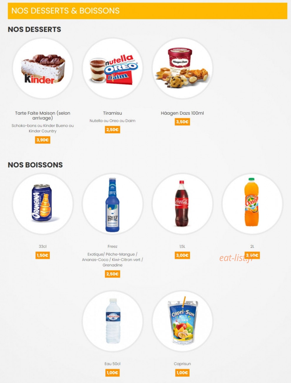 Pizza 51 — carte page 4